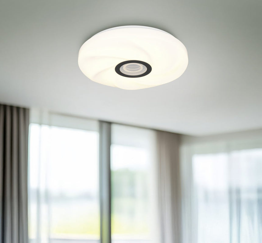 Plafón de techo Trio Sano LED blanco CCT Ø39cm R63481001