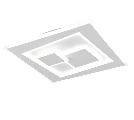 Plafón de techo Trio Degas LED blanco mate CCT 35,5cm R63511131