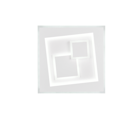 Plafón de techo Trio Degas LED blanco mate CCT 35,5cm R63511131
