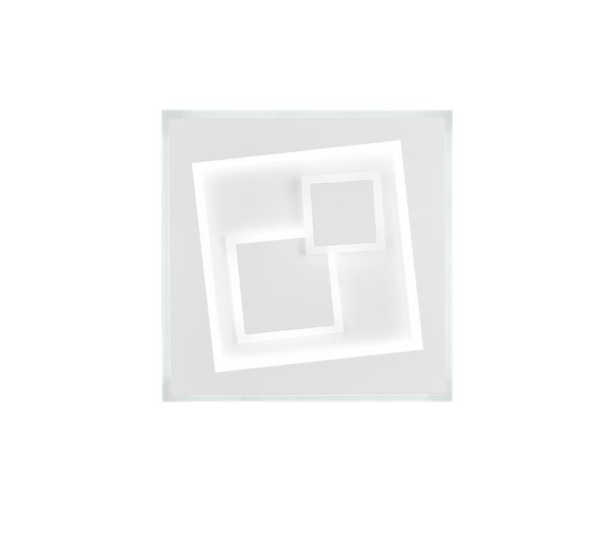 Plafón de techo Trio Degas LED blanco mate CCT 35,5cm R63511131