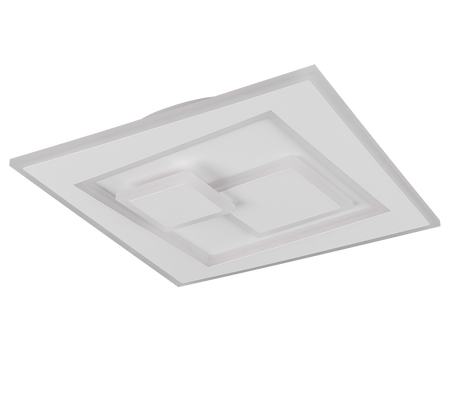Plafón de techo Trio Degas LED blanco mate CCT 35,5cm R63511131