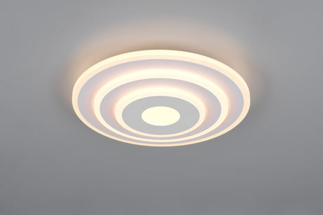 Plafón de techo Trio Goya LED blanco mate CCT Ø30cm R63521131