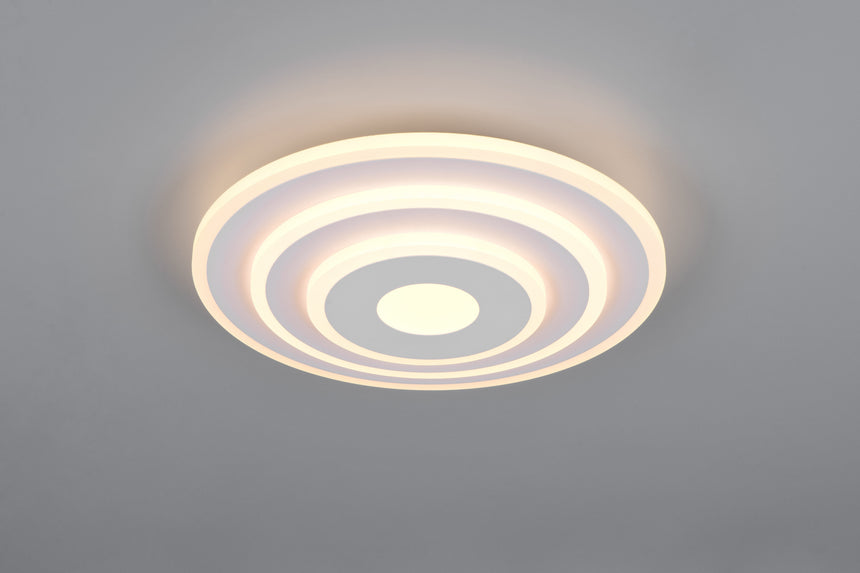 Plafón de techo Trio Goya LED blanco mate CCT Ø30cm R63521131