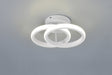 Plafón de techo Trio Kasia LED blanco mate 4000K 26,5cm R63531131