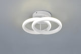 Plafón de techo Trio Kasia LED blanco mate 4000K 26,5cm R63531131
