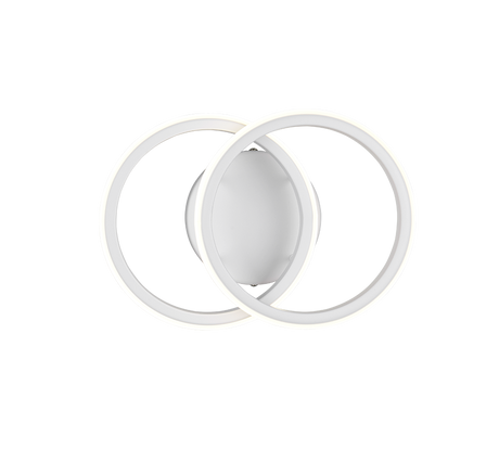 Plafón de techo Trio Kasia LED blanco mate 4000K 26,5cm R63531131