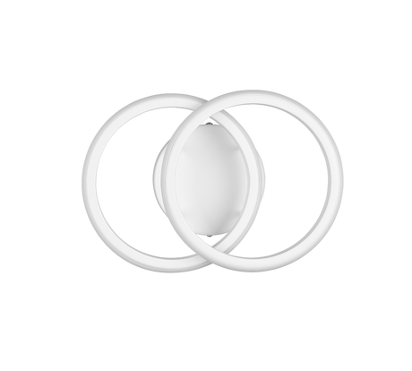 Plafón de techo Trio Kasia LED blanco mate 4000K 26,5cm R63531131