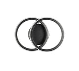 Plafón de techo Trio Kasia LED negro mate 3000K 26,5cm R63531132