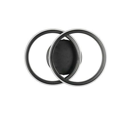 Plafón de techo Trio Kasia LED negro mate 3000K 26,5cm R63531132