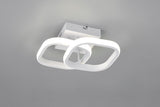 Plafón de techo Trio Kasia LED blanco mate 4000K 24cm R63531931