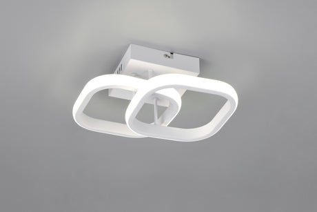 Plafón de techo Trio Kasia LED blanco mate 4000K 24cm R63531931