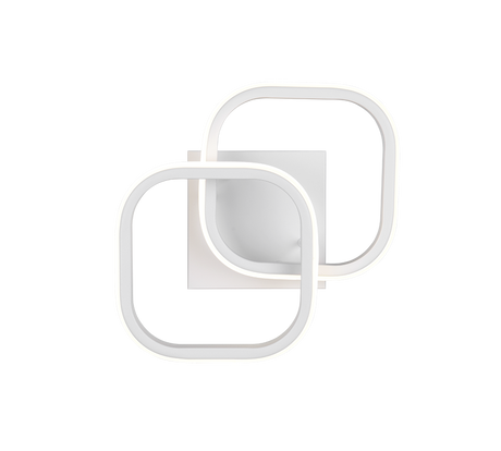 Plafón de techo Trio Kasia LED blanco mate 4000K 24cm R63531931