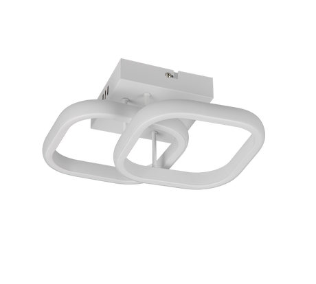 Plafón de techo Trio Kasia LED blanco mate 4000K 24cm R63531931