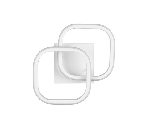 Plafón de techo Trio Kasia LED blanco mate 4000K 24cm R63531931