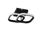 Plafón de techo Trio Kasia LED negro mate 3000K 24cm R63531932