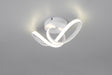 Plafón de techo Trio Rusa LED blanco mate 4000K 28cm R63541131