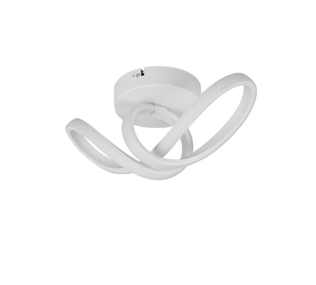 Plafón de techo Trio Rusa LED blanco mate 4000K 28cm R63541131