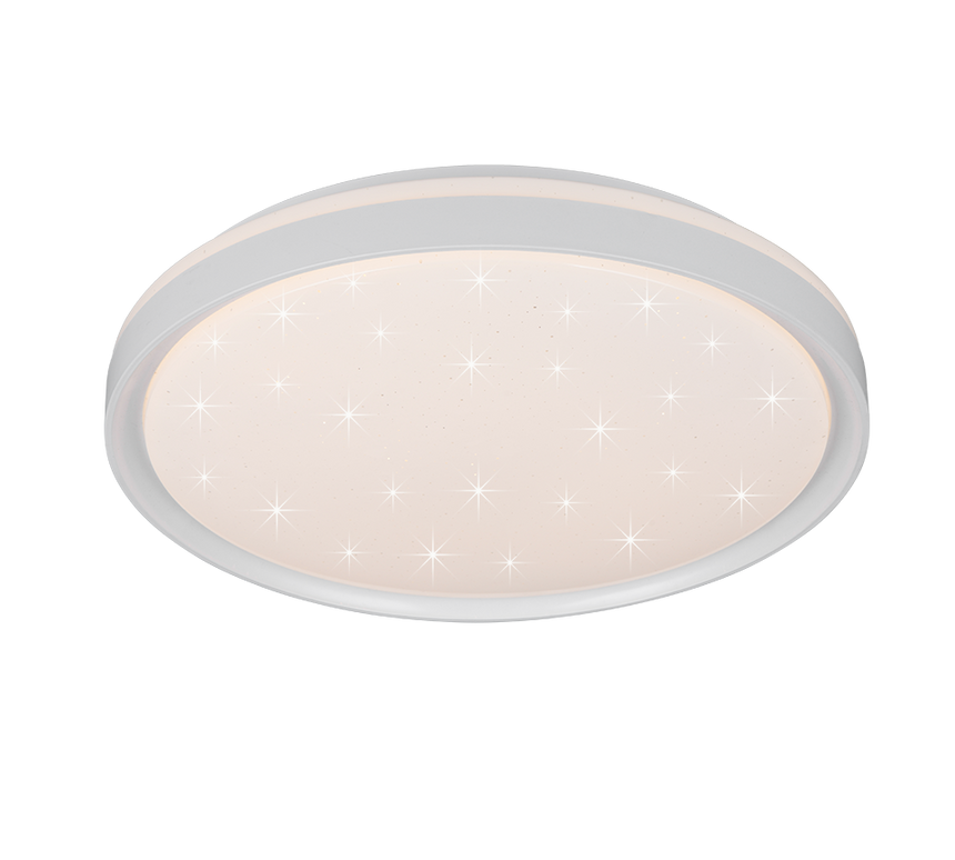 Plafón de techo Trio Solit LED blanco mate CCT Ø39cm R63581131