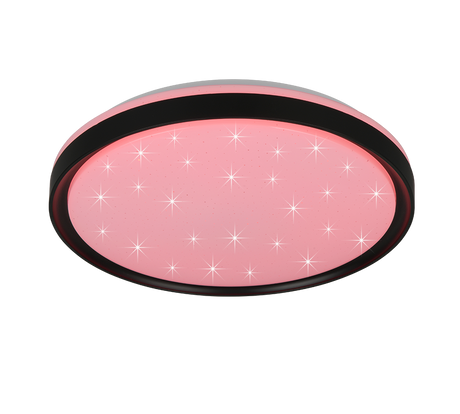 Plafón de techo Trio Solit LED negro mate CCT Ø39cm R63581132