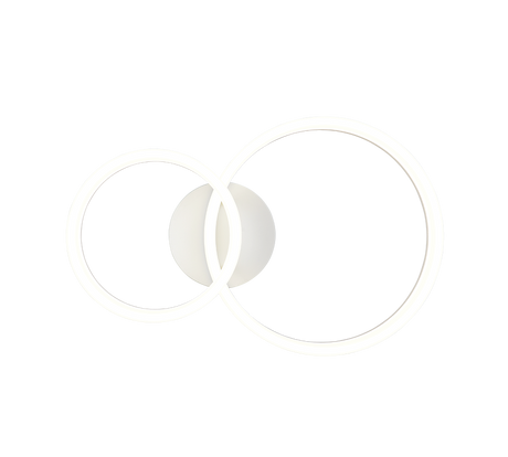 Plafón de techo Trio Scope LED blanco mate 4000K 51cm R63601231