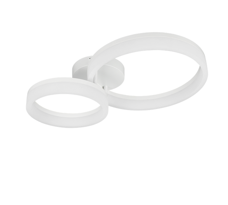 Plafón de techo Trio Scope LED blanco mate 4000K 51cm R63601231