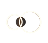 Plafón de techo Trio Scope LED negro mate 3000K 51cm R63601232