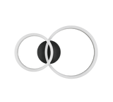 Plafón de techo Trio Scope LED negro mate 3000K 51cm R63601232