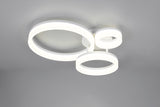 Plafón de techo Trio Scope LED blanco mate 4000K 51cm R63601331