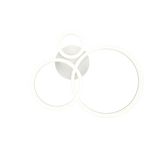 Plafón de techo Trio Scope LED blanco mate 4000K 51cm R63601331