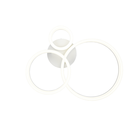 Plafón de techo Trio Scope LED blanco mate 4000K 51cm R63601331