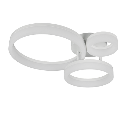 Plafón de techo Trio Scope LED blanco mate 4000K 51cm R63601331