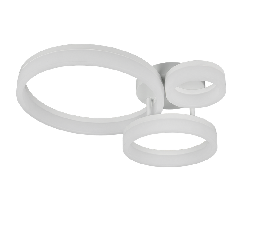 Plafón de techo Trio Scope LED blanco mate 4000K 51cm R63601331