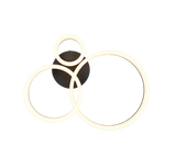 Plafón de techo Trio Scope LED negro mate 3000K 51cm R63601332