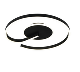 Plafón de techo Trio Calle LED negro mate Ø50cm R63631132