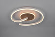 Plafón de techo Trio Calle LED marrón café Ø50cm R63631165
