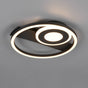 Plafón de techo Trio Horus LED 3000K 32cm negro mate — ref. R63671132 (1)