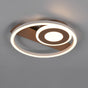 Plafón de techo Trio Horus LED marrón café 3000K 32cm R63671165