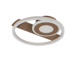 Plafón de techo Trio Horus LED marrón café 3000K 32cm R63671165