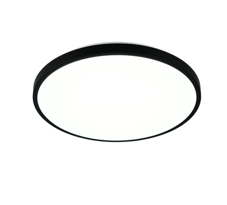 Plafón de techo Trio Slope LED negro mate CCT Ø49cm R63771932