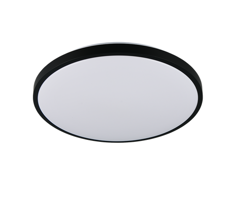 Plafón de techo Trio Slope LED negro mate CCT Ø49cm R63771932