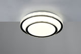 Plafón de techo Trio Dima LED negro 4000K Ø39cm R63871102