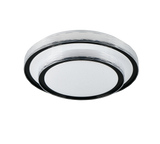 Plafón de techo Trio Dima LED negro 4000K Ø39cm R63871102