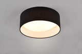 Plafón de techo Trio Locarno LED negro 3000K regulable Ø30cm R64191102