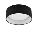 Plafón de techo Trio Locarno LED negro 3000K regulable Ø30cm R64191102