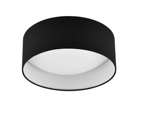 Plafón de techo Trio Locarno LED negro 3000K regulable Ø30cm R64191102