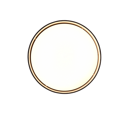 Plafón de techo Trio Locarno LED negro 3000K regulable Ø30cm R64191102
