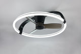 Trio Stockholm Ventilador de techo LED regulable negro 73cm 37W con mando R64262132