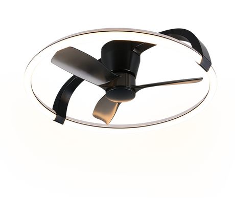 Plafón de techo Trio Stockholm LED negro mate CCT Ø73,5cm R64262932