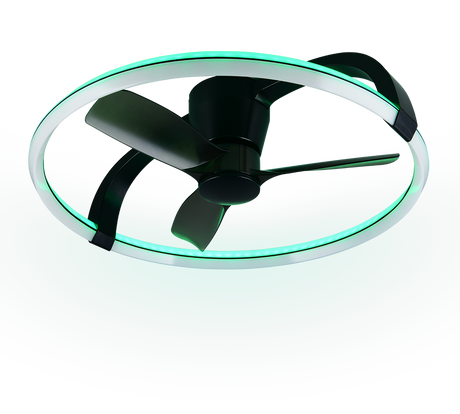 Plafón de techo Trio Stockholm LED negro mate CCT Ø73,5cm R64262932