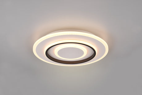 Plafón de techo Trio Jora LED blanco mate CCT Ø41cm R64303131